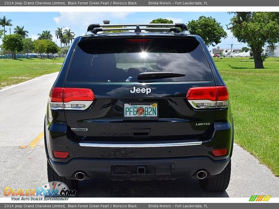 2014 Jeep Grand Cherokee Limited Black Forest Green Pearl / Morocco Black Photo #5