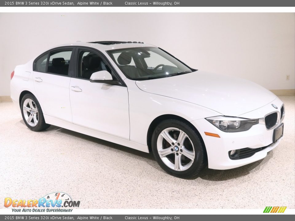 2015 BMW 3 Series 320i xDrive Sedan Alpine White / Black Photo #1