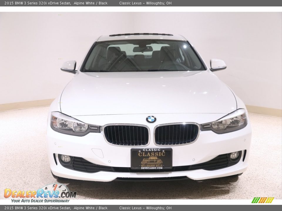 2015 BMW 3 Series 320i xDrive Sedan Alpine White / Black Photo #2