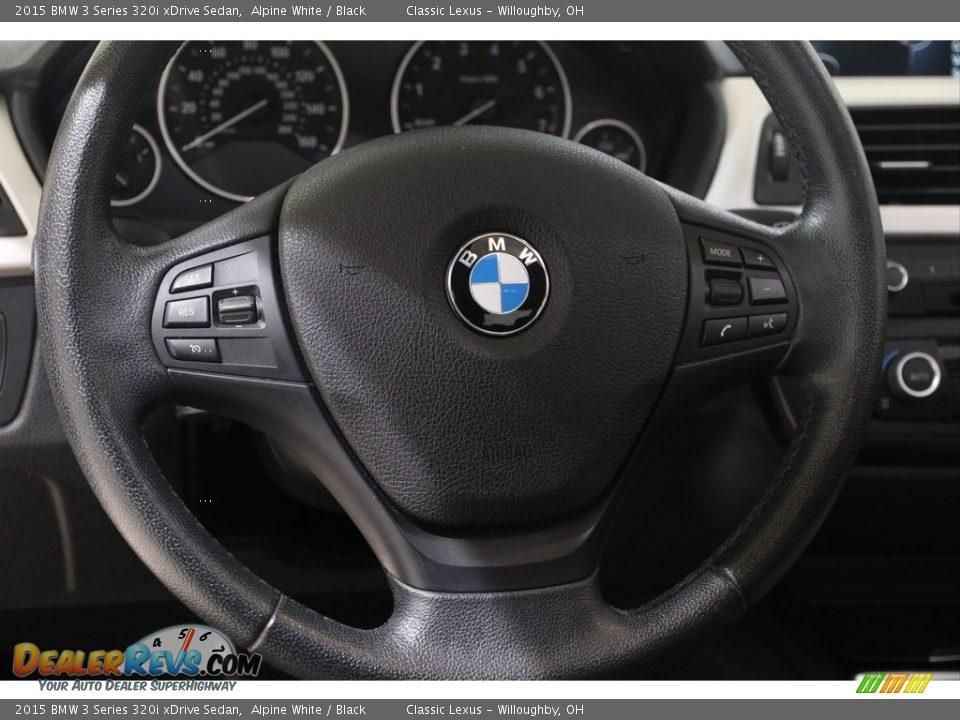 2015 BMW 3 Series 320i xDrive Sedan Alpine White / Black Photo #7