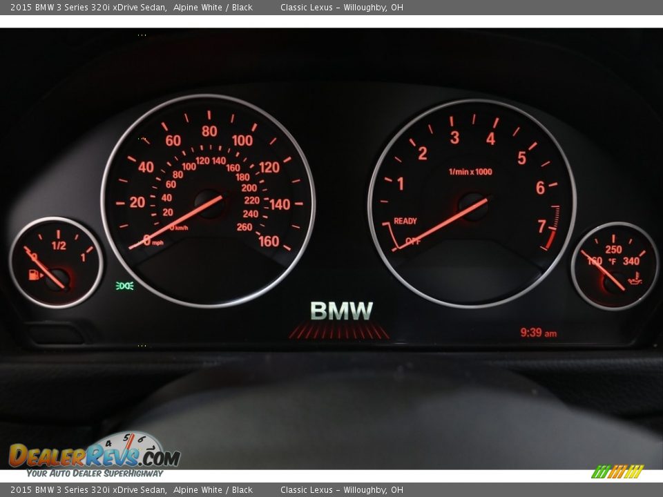 2015 BMW 3 Series 320i xDrive Sedan Alpine White / Black Photo #8