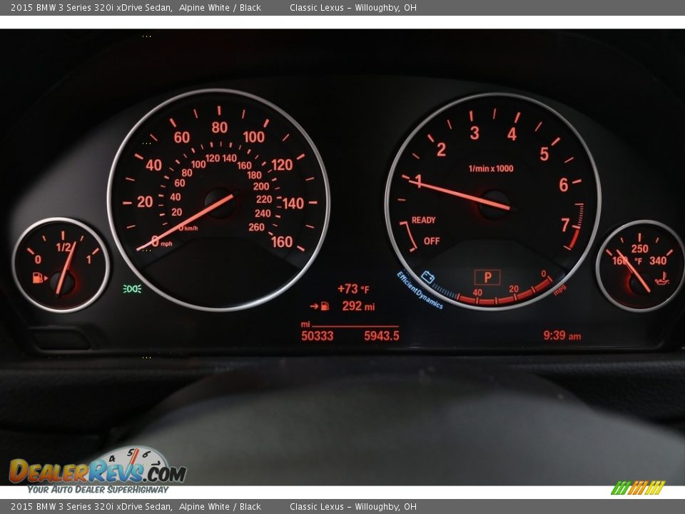 2015 BMW 3 Series 320i xDrive Sedan Alpine White / Black Photo #9