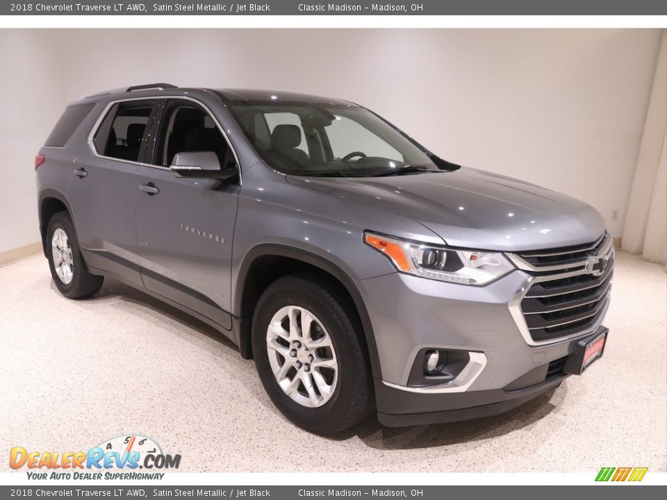 2018 Chevrolet Traverse LT AWD Satin Steel Metallic / Jet Black Photo #1