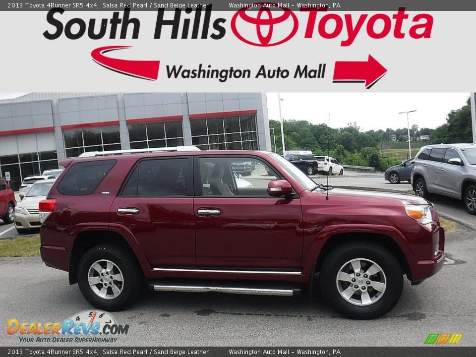 2013 Toyota 4Runner SR5 4x4 Salsa Red Pearl / Sand Beige Leather Photo #2