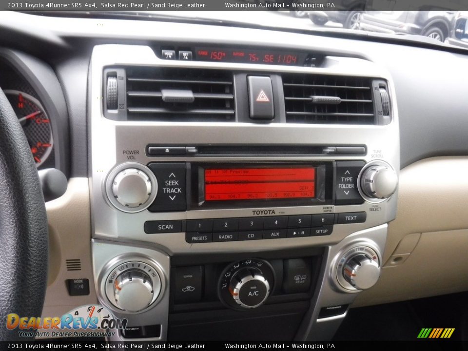 2013 Toyota 4Runner SR5 4x4 Salsa Red Pearl / Sand Beige Leather Photo #3