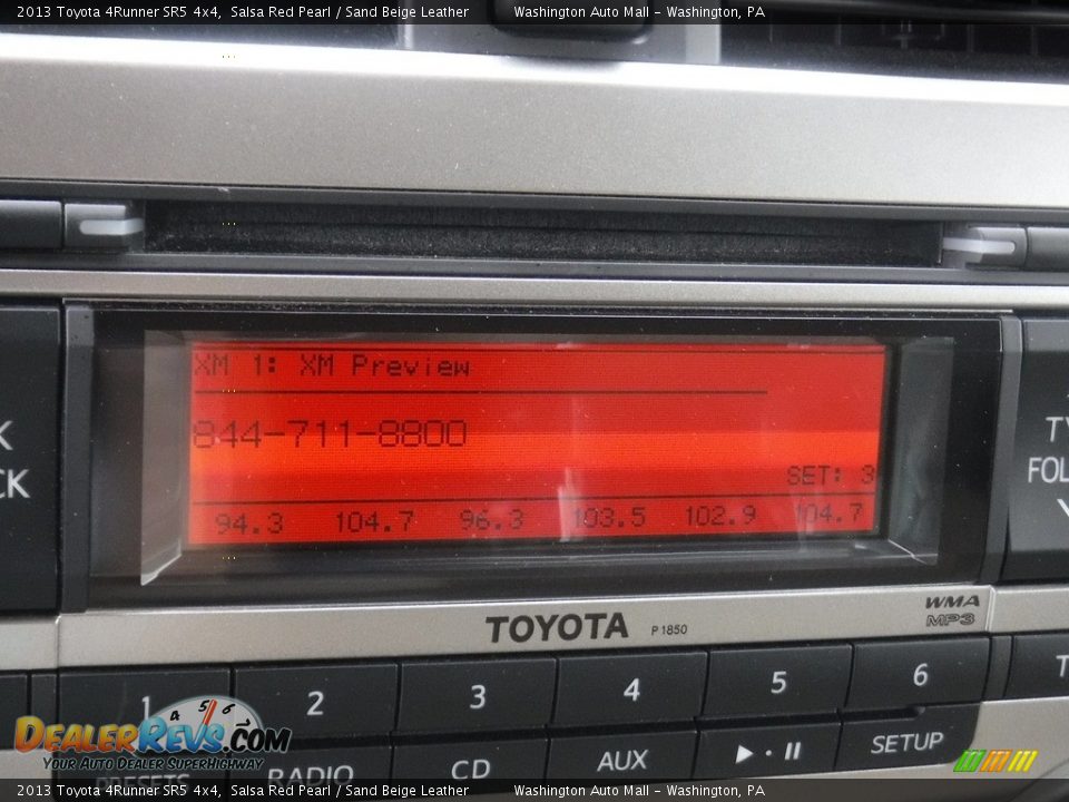 2013 Toyota 4Runner SR5 4x4 Salsa Red Pearl / Sand Beige Leather Photo #4
