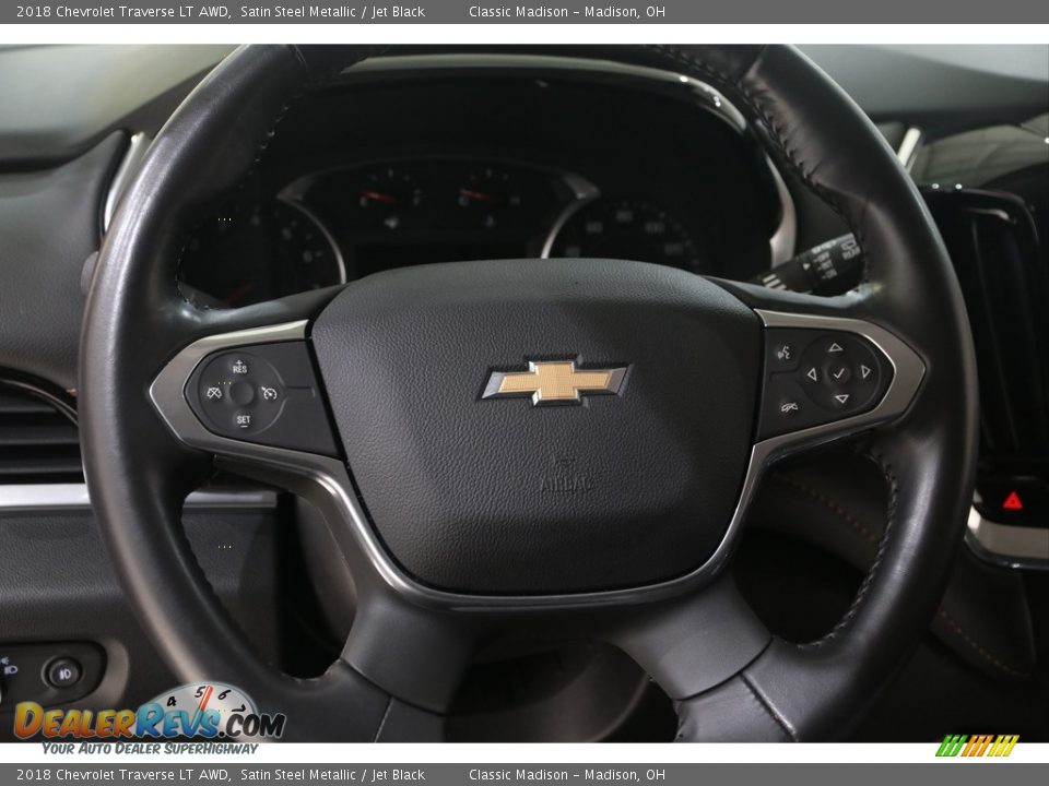 2018 Chevrolet Traverse LT AWD Satin Steel Metallic / Jet Black Photo #6