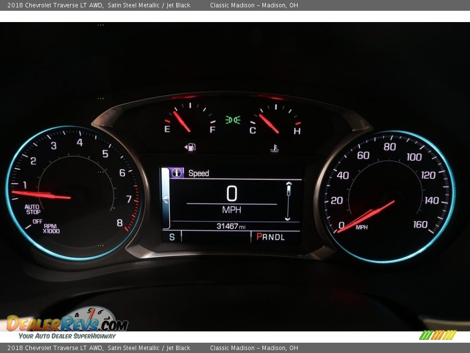 2018 Chevrolet Traverse LT AWD Satin Steel Metallic / Jet Black Photo #7
