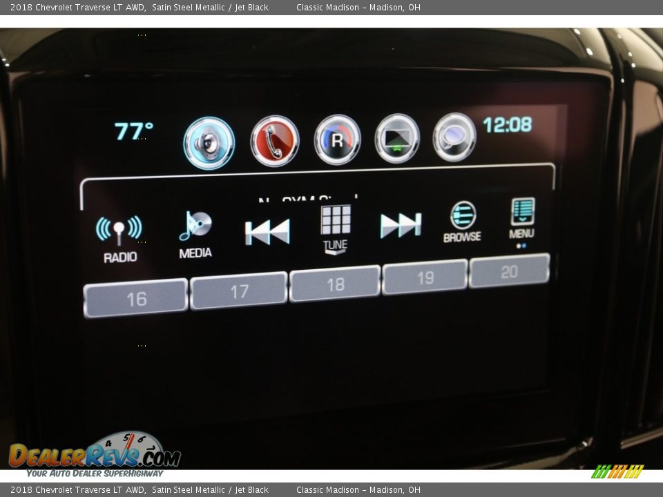 2018 Chevrolet Traverse LT AWD Satin Steel Metallic / Jet Black Photo #11