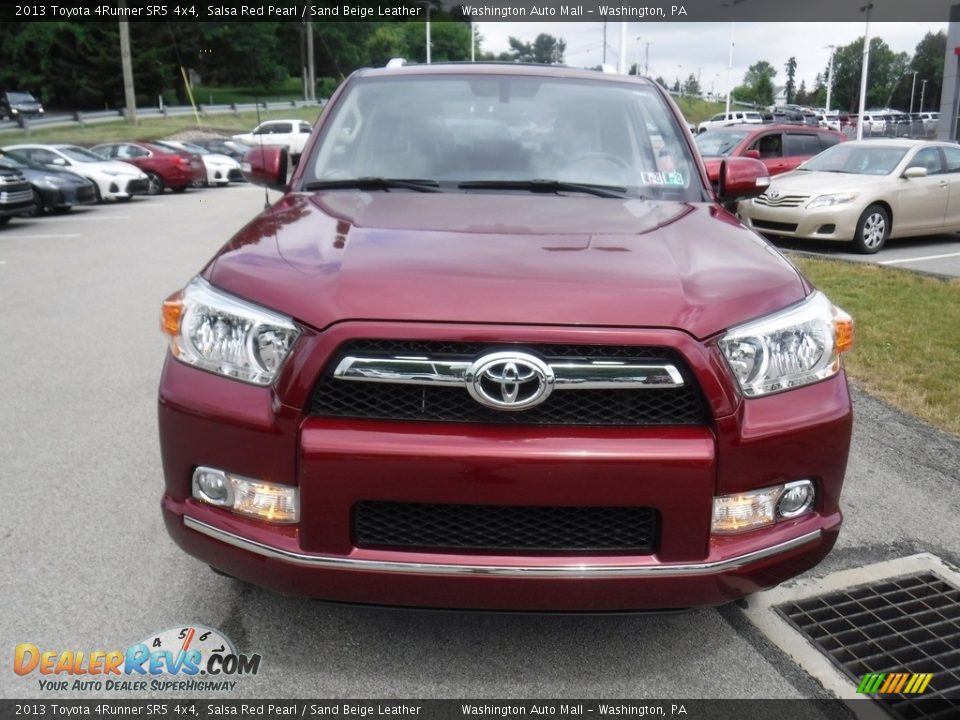 2013 Toyota 4Runner SR5 4x4 Salsa Red Pearl / Sand Beige Leather Photo #11