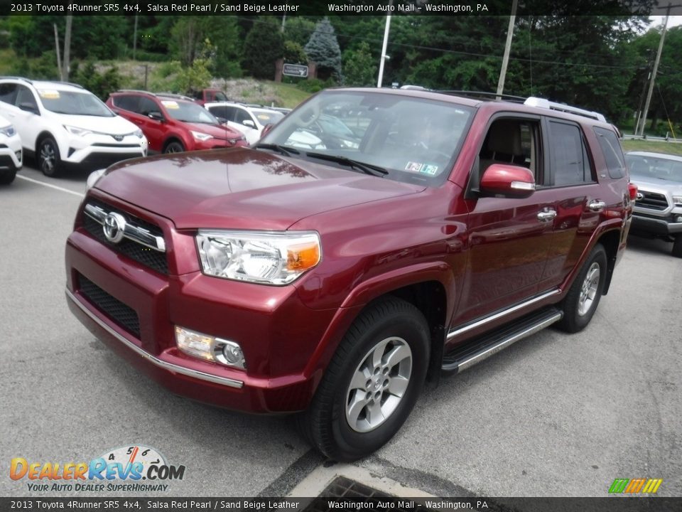 2013 Toyota 4Runner SR5 4x4 Salsa Red Pearl / Sand Beige Leather Photo #12