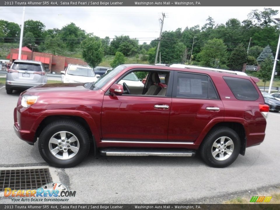 2013 Toyota 4Runner SR5 4x4 Salsa Red Pearl / Sand Beige Leather Photo #13