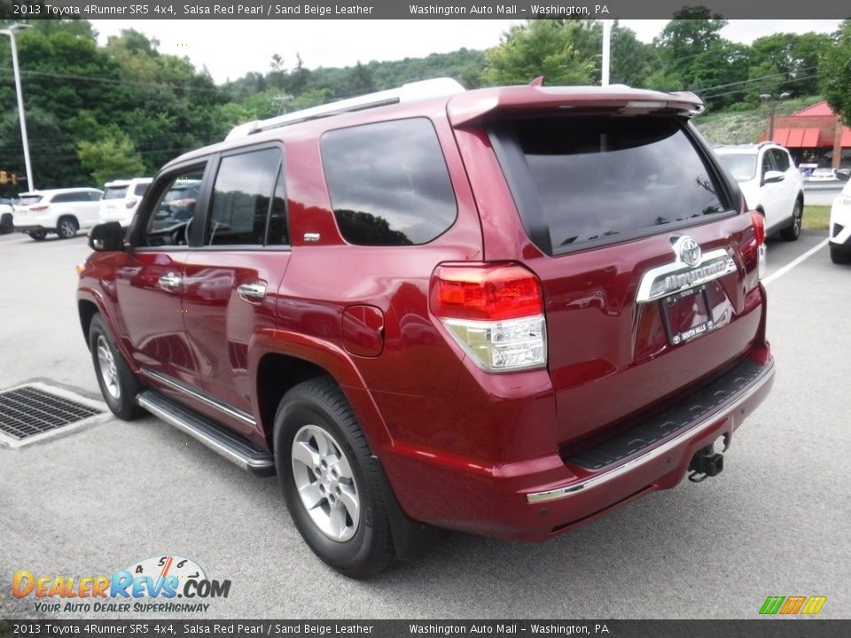 2013 Toyota 4Runner SR5 4x4 Salsa Red Pearl / Sand Beige Leather Photo #14