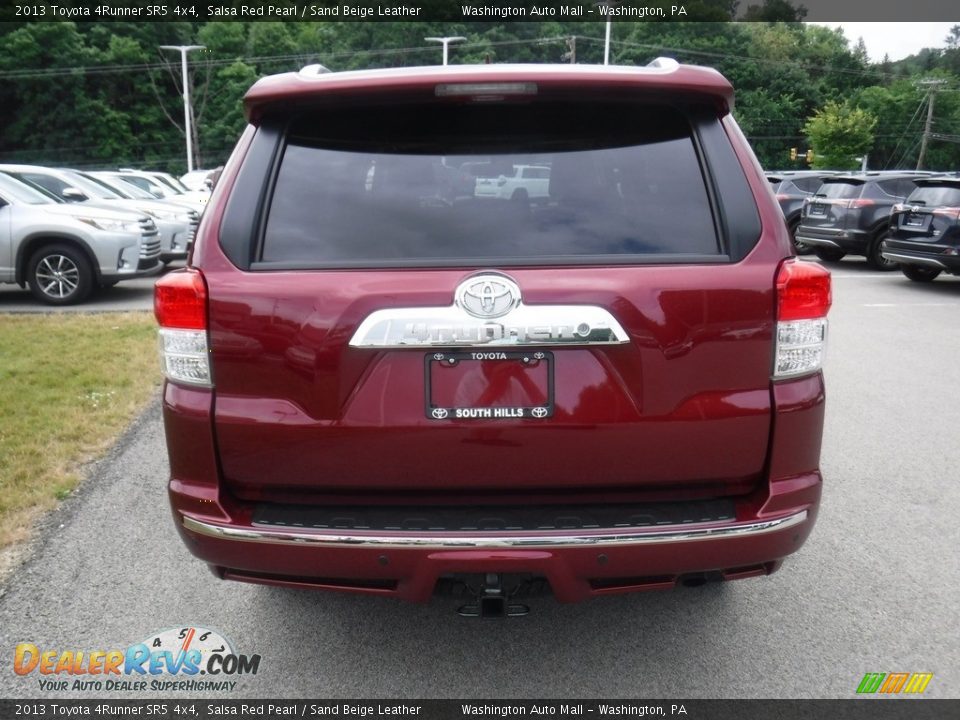 2013 Toyota 4Runner SR5 4x4 Salsa Red Pearl / Sand Beige Leather Photo #15