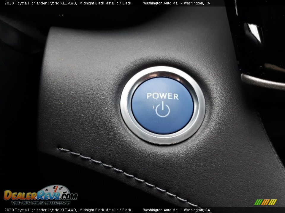 2020 Toyota Highlander Hybrid XLE AWD Midnight Black Metallic / Black Photo #11