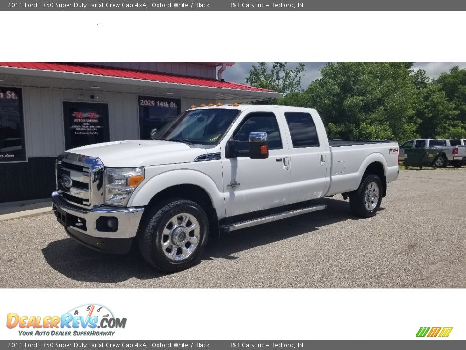 2011 Ford F350 Super Duty Lariat Crew Cab 4x4 Oxford White / Black Photo #1