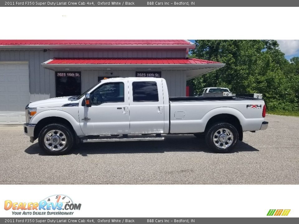 2011 Ford F350 Super Duty Lariat Crew Cab 4x4 Oxford White / Black Photo #2