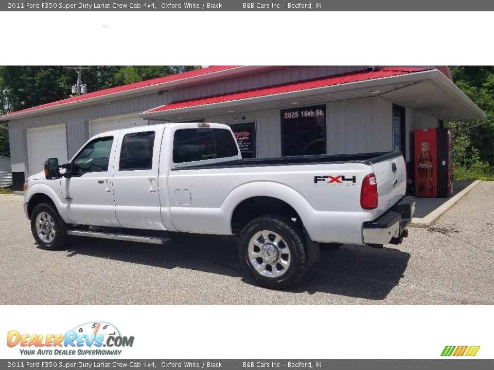2011 Ford F350 Super Duty Lariat Crew Cab 4x4 Oxford White / Black Photo #3