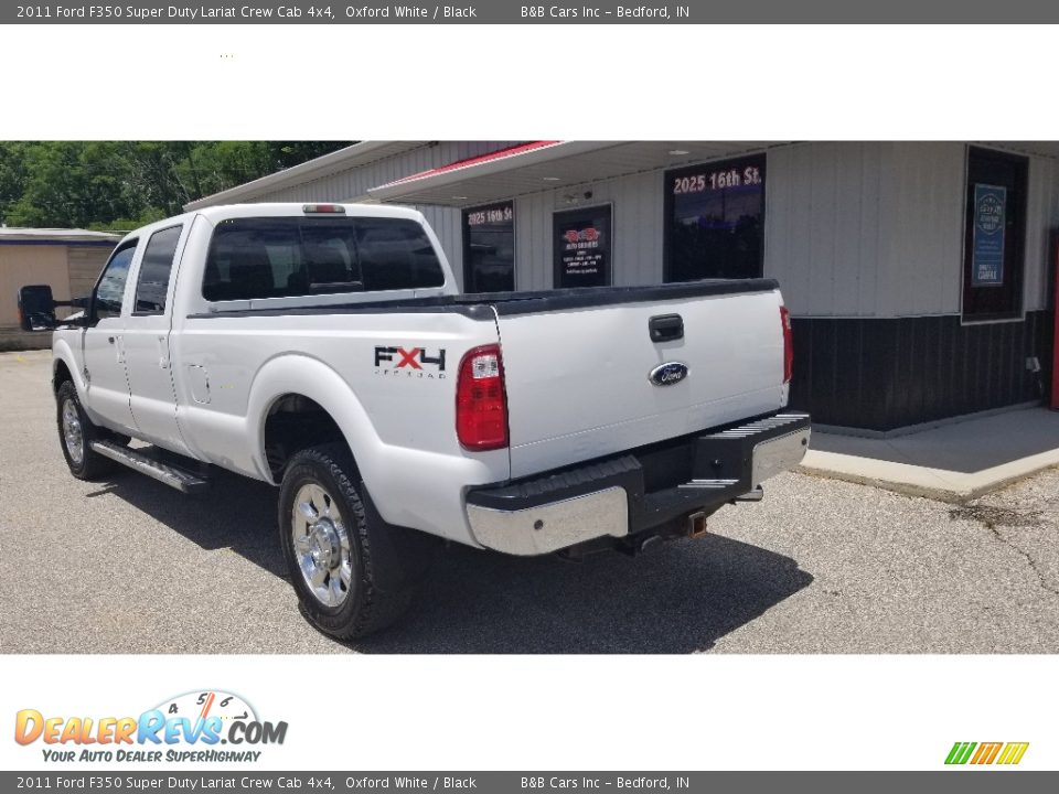 2011 Ford F350 Super Duty Lariat Crew Cab 4x4 Oxford White / Black Photo #4