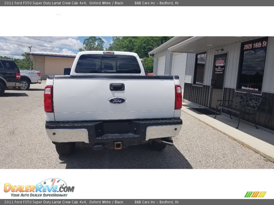 2011 Ford F350 Super Duty Lariat Crew Cab 4x4 Oxford White / Black Photo #5
