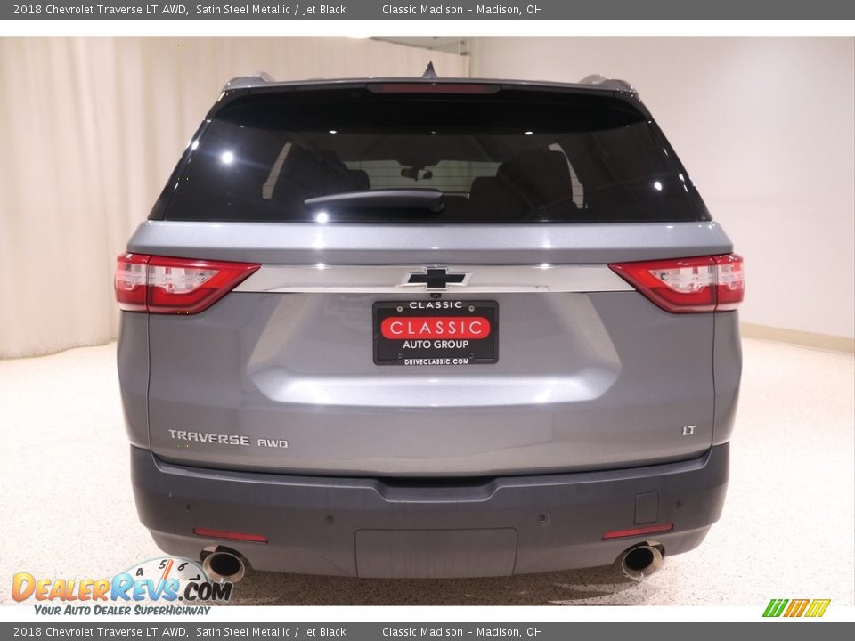 2018 Chevrolet Traverse LT AWD Satin Steel Metallic / Jet Black Photo #24