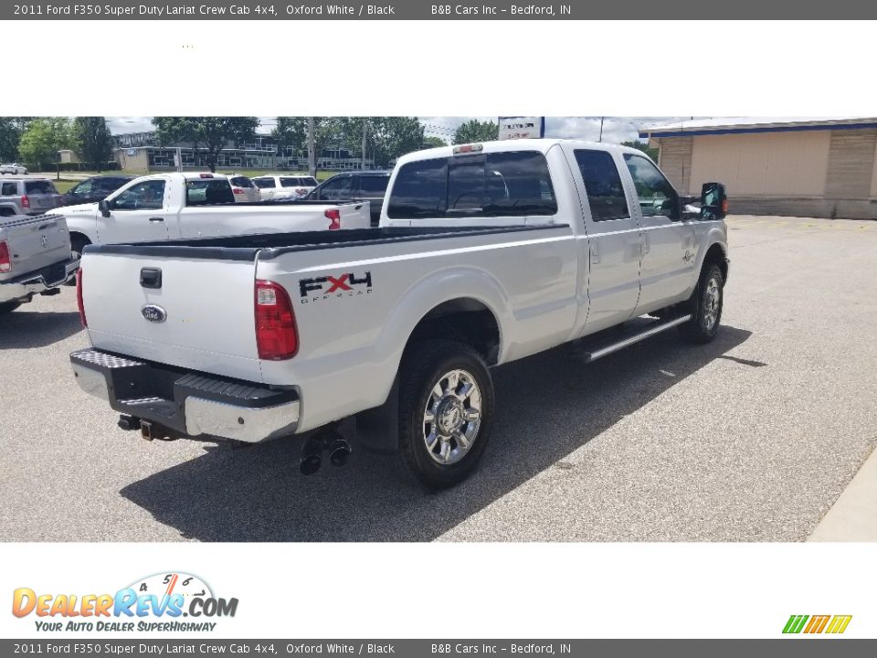 2011 Ford F350 Super Duty Lariat Crew Cab 4x4 Oxford White / Black Photo #6