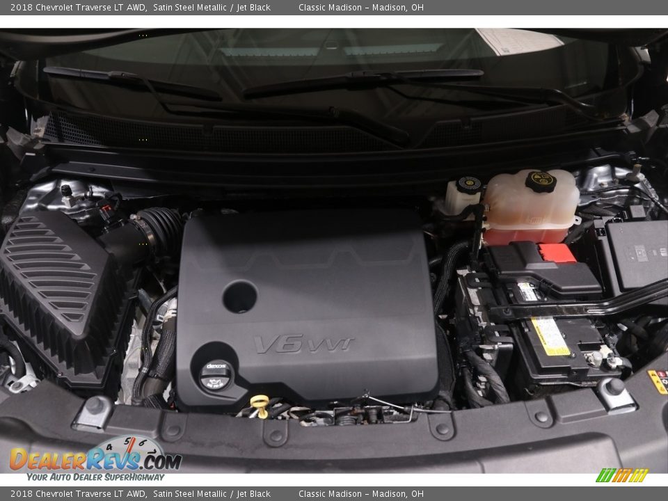 2018 Chevrolet Traverse LT AWD Satin Steel Metallic / Jet Black Photo #25