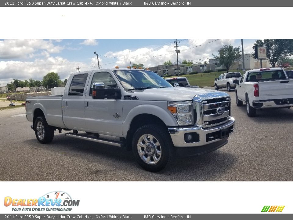 2011 Ford F350 Super Duty Lariat Crew Cab 4x4 Oxford White / Black Photo #7
