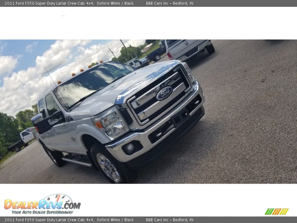 2011 Ford F350 Super Duty Lariat Crew Cab 4x4 Oxford White / Black Photo #8
