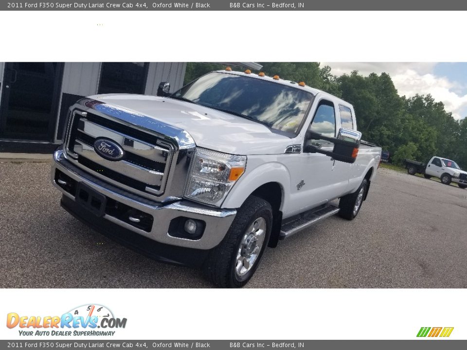 2011 Ford F350 Super Duty Lariat Crew Cab 4x4 Oxford White / Black Photo #9