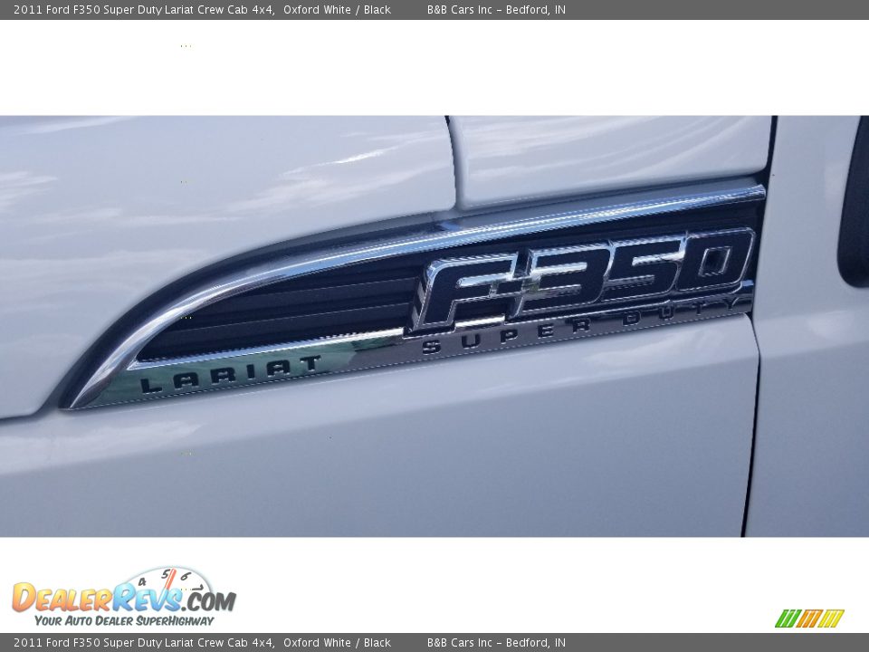 2011 Ford F350 Super Duty Lariat Crew Cab 4x4 Oxford White / Black Photo #10