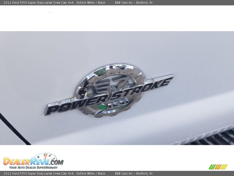 2011 Ford F350 Super Duty Lariat Crew Cab 4x4 Oxford White / Black Photo #11