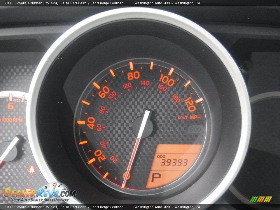 2013 Toyota 4Runner SR5 4x4 Salsa Red Pearl / Sand Beige Leather Photo #30
