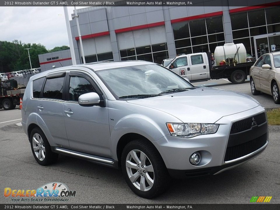 2012 Mitsubishi Outlander GT S AWD Cool Silver Metallic / Black Photo #1