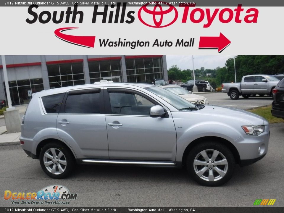 2012 Mitsubishi Outlander GT S AWD Cool Silver Metallic / Black Photo #2