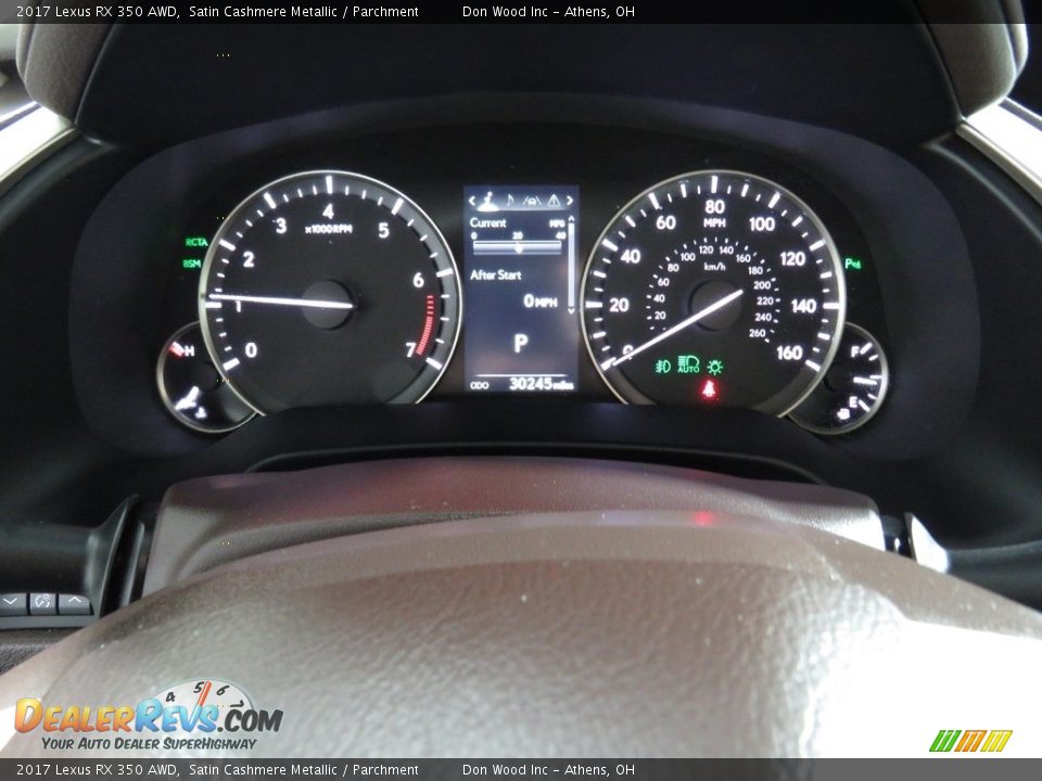2017 Lexus RX 350 AWD Satin Cashmere Metallic / Parchment Photo #28