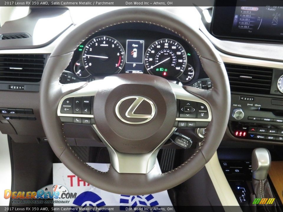 2017 Lexus RX 350 AWD Satin Cashmere Metallic / Parchment Photo #30