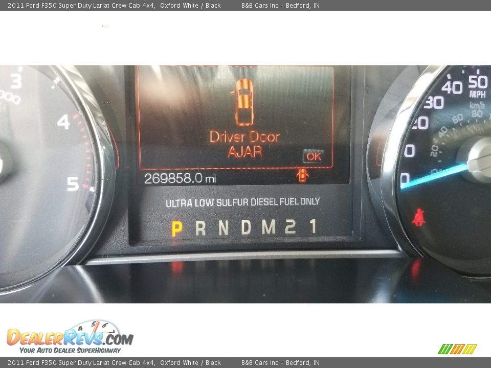 2011 Ford F350 Super Duty Lariat Crew Cab 4x4 Oxford White / Black Photo #17