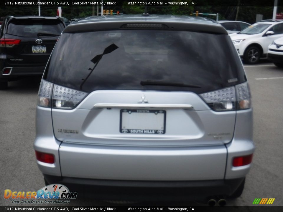 2012 Mitsubishi Outlander GT S AWD Cool Silver Metallic / Black Photo #14