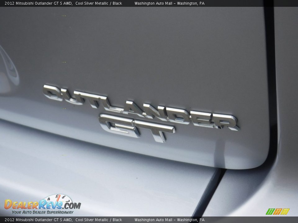2012 Mitsubishi Outlander GT S AWD Cool Silver Metallic / Black Photo #16