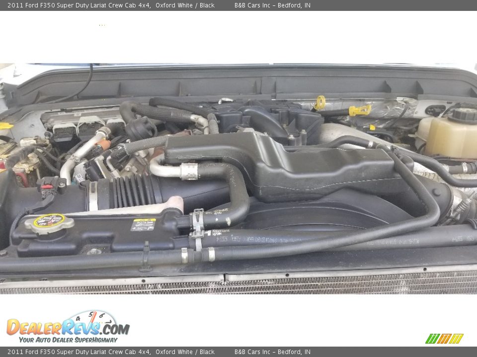 2011 Ford F350 Super Duty Lariat Crew Cab 4x4 Oxford White / Black Photo #26