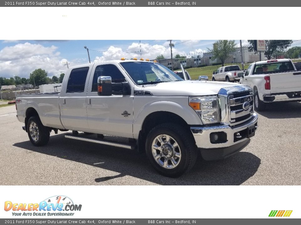 2011 Ford F350 Super Duty Lariat Crew Cab 4x4 Oxford White / Black Photo #27