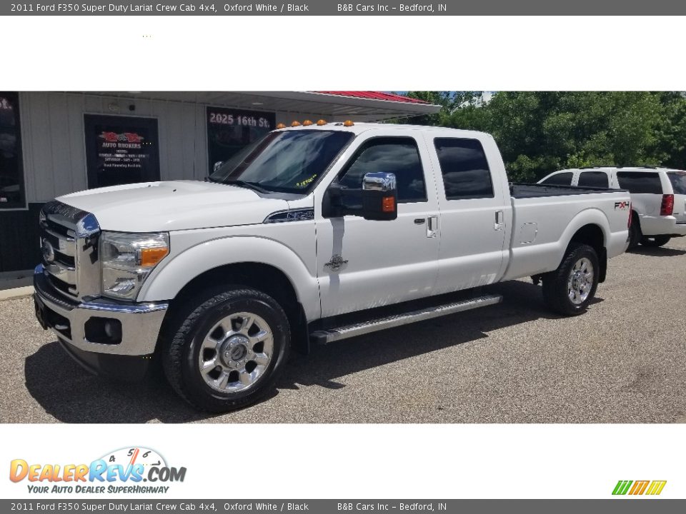 2011 Ford F350 Super Duty Lariat Crew Cab 4x4 Oxford White / Black Photo #28