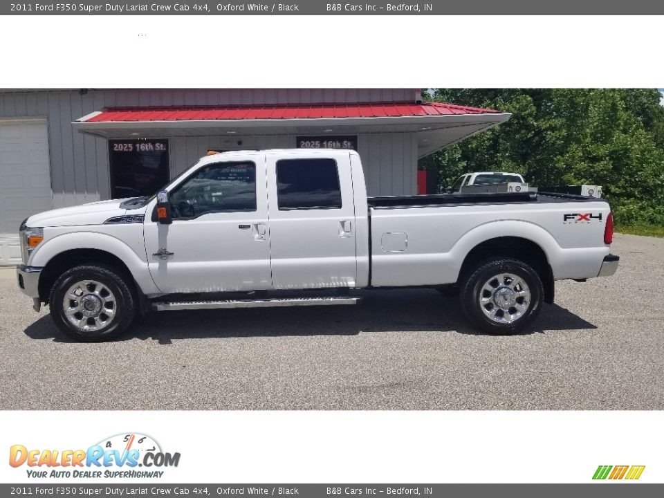 2011 Ford F350 Super Duty Lariat Crew Cab 4x4 Oxford White / Black Photo #29