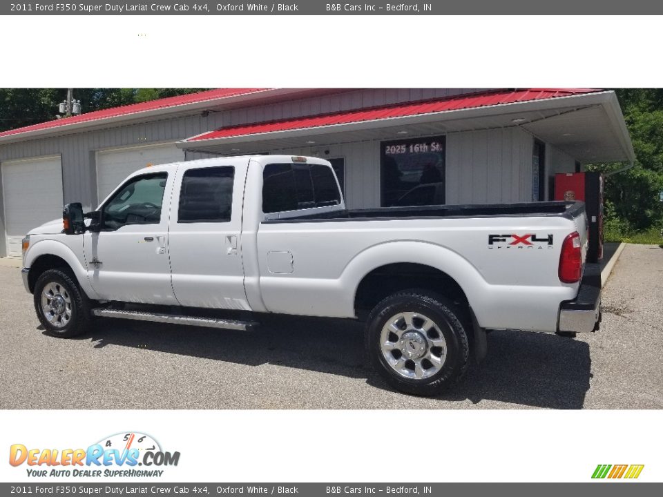 2011 Ford F350 Super Duty Lariat Crew Cab 4x4 Oxford White / Black Photo #30