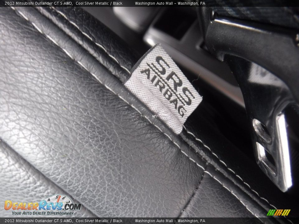 2012 Mitsubishi Outlander GT S AWD Cool Silver Metallic / Black Photo #22