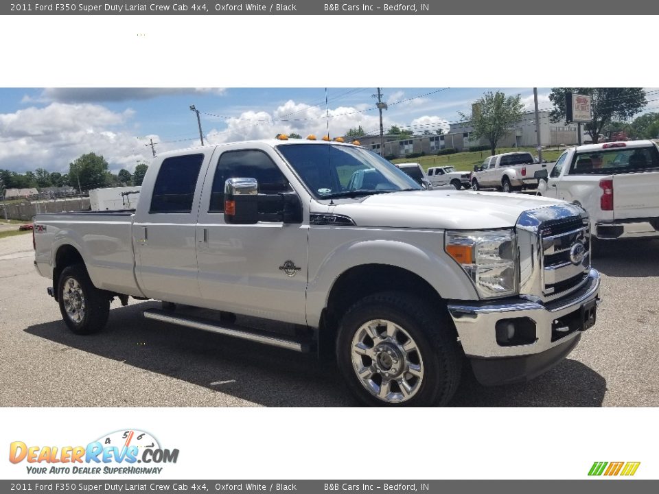 2011 Ford F350 Super Duty Lariat Crew Cab 4x4 Oxford White / Black Photo #32