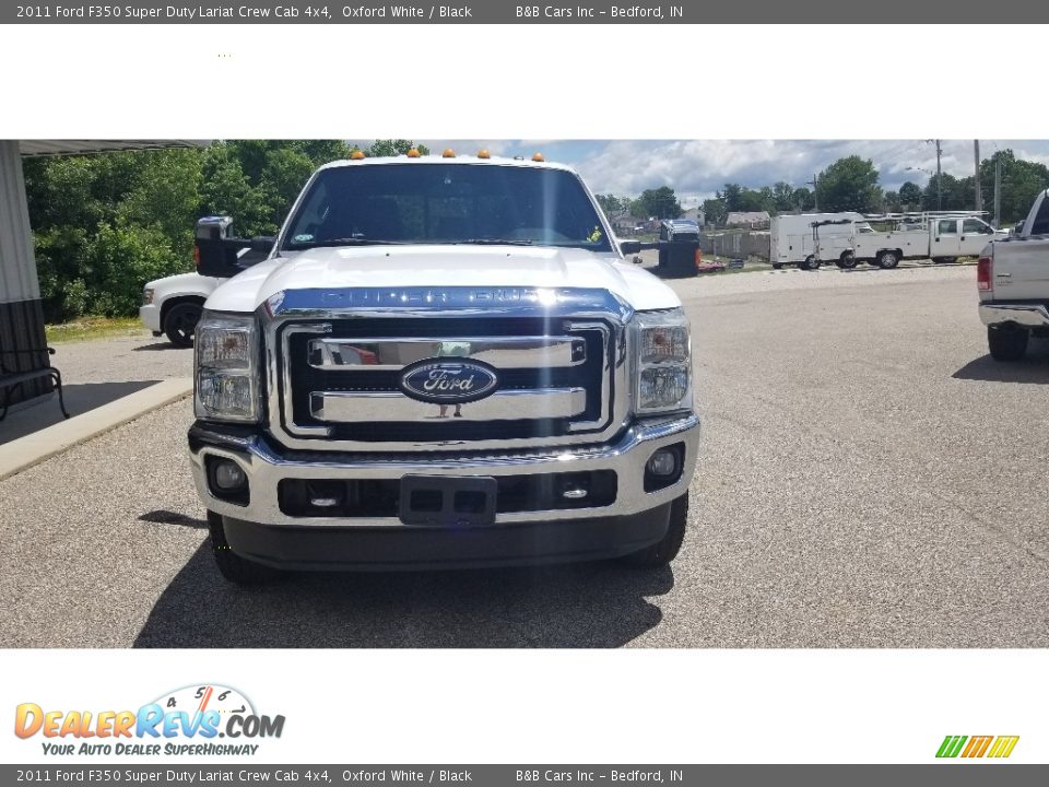 2011 Ford F350 Super Duty Lariat Crew Cab 4x4 Oxford White / Black Photo #33