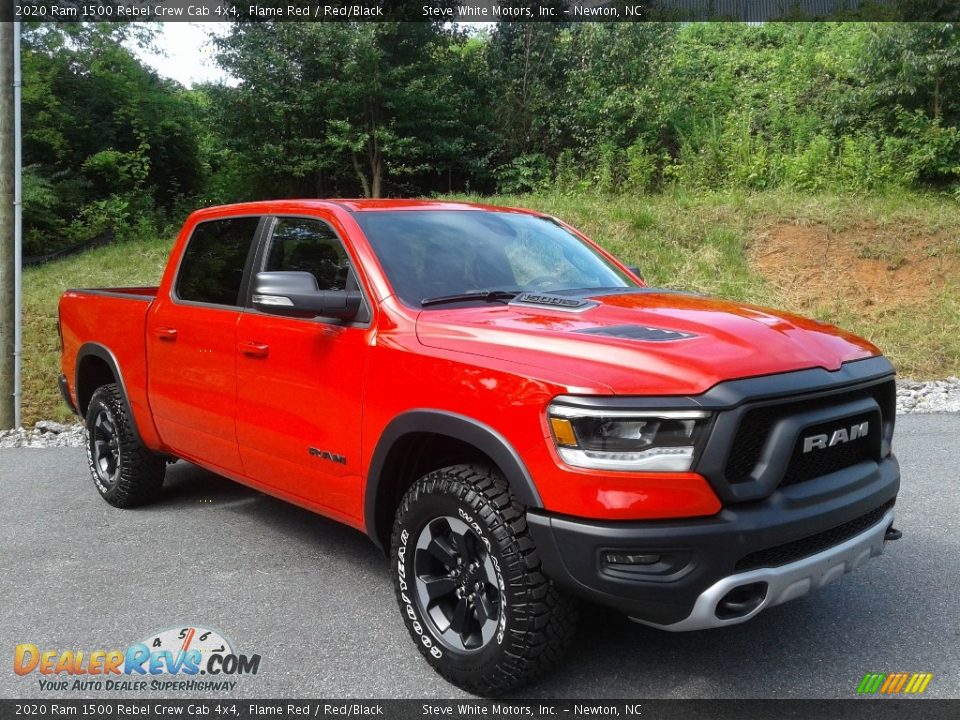 2020 Ram 1500 Rebel Crew Cab 4x4 Flame Red / Red/Black Photo #4