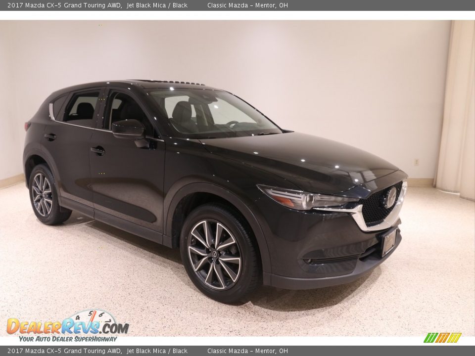 2017 Mazda CX-5 Grand Touring AWD Jet Black Mica / Black Photo #1